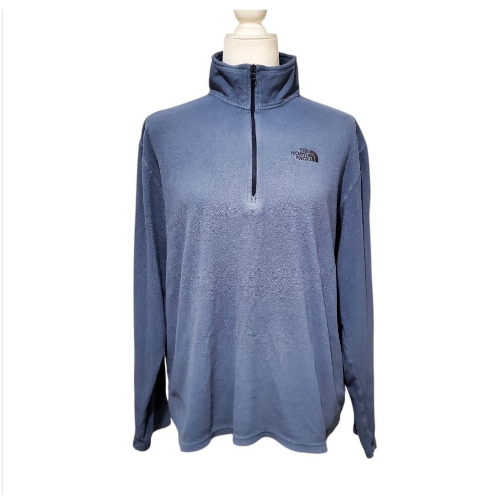 The North Face Fleece Sweater Mens Medium Half Zip Long Sleeve Outdoor Hiking